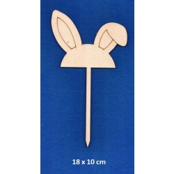SKLEJKA #3mm Uszy zajączka 18x10cm , do kwiatów, doniczki , stroika  / 3030